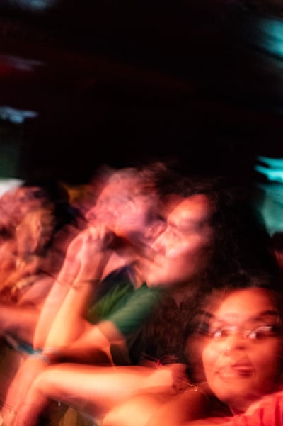 Fans along the barricade enjoying Mac Demarco